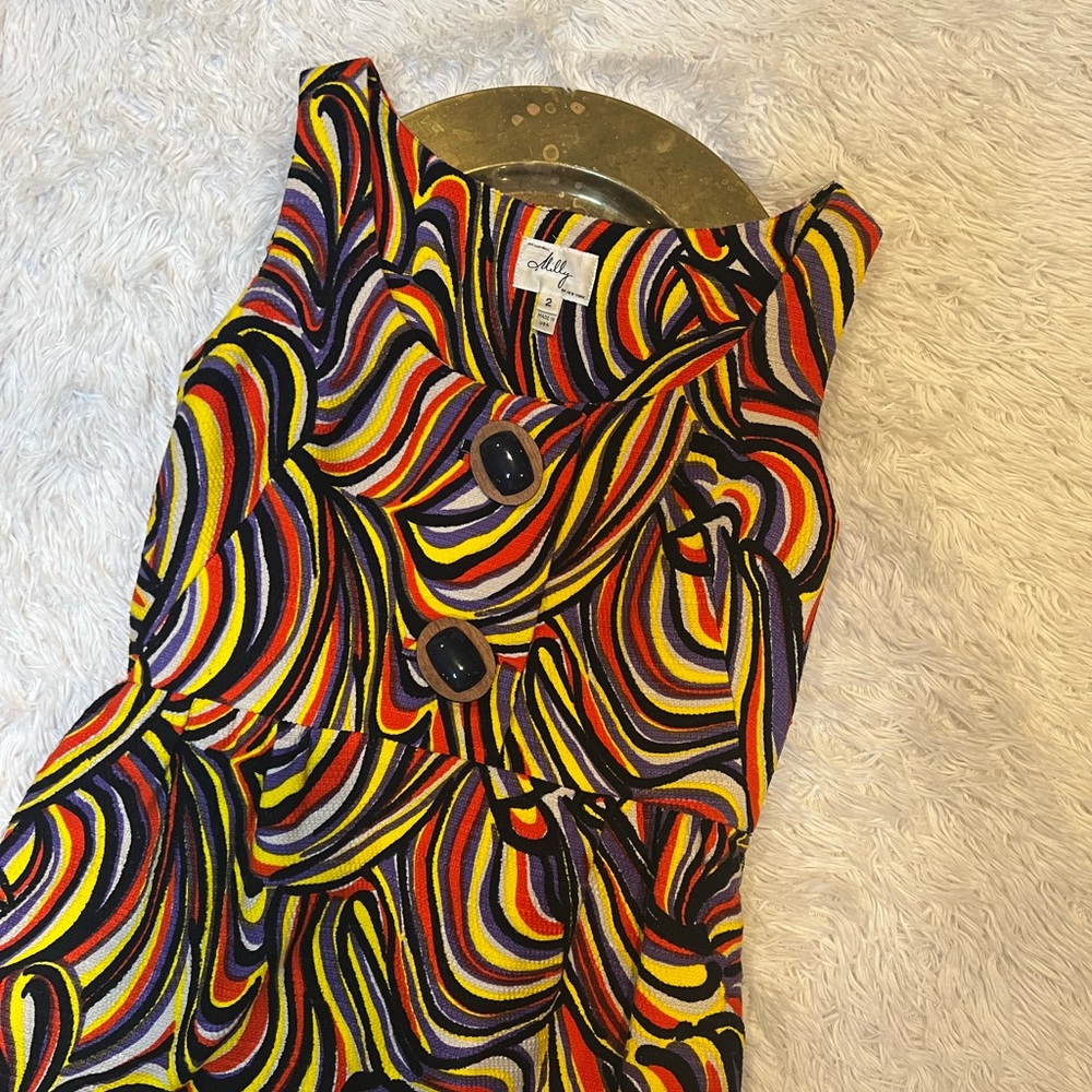 Beautiful vintage patterned Milly mini dress - Picture 1 of 7
